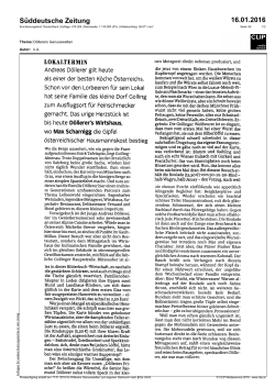 Süddeutsche Zeitung 16.01.2016