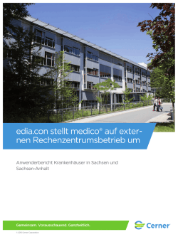 edia.con stellt medico&reg; auf exter