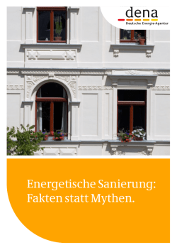 Energetische Sanierung: Fakten statt Mythen.