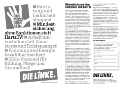 Handzettel zur Mindestsicherung