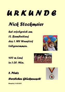 Nick Stockmeier - 1. WV Wunstorf