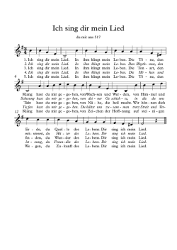 Ich sing dir mein Lied