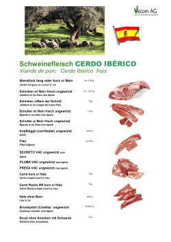 Schweinefleisch CERDO IBÉRICO
