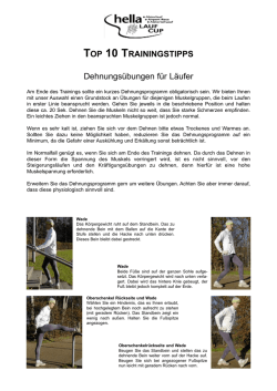 Dehnungsübungen für Läufer TOP 10 TRAININGSTIPPS