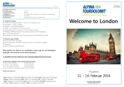 Welcome to London - Alpina Tourdolomit