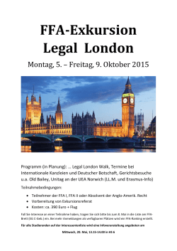 FFA-Exkursion Legal London