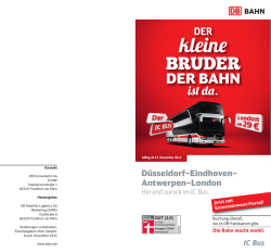 D&uuml;sseldorf&ndash;Eindhoven&ndash; Antwerpen&ndash;London