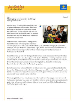 dpa Klasse 3 Fl&uuml;chtlingsjunge war verschwunden