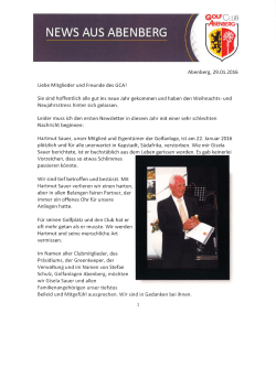 Januar 2016 - Golfclub Abenberg