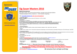 Sig Sauer Masters 2016