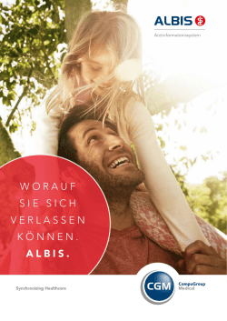 Worauf Sie Sich verlaSSen können. ALBIS.