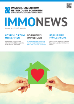 immonews kostenlos zum mitnehmen bornheims immobilien