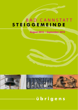 übrigens BAD CANNSTATT STEIGGEMEINDE