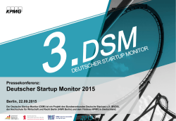 Präsentation Deutscher Startup Monitor 2015