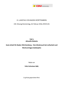 Zum Textdokument der Rede - CDU Die Fraktion im Landtag Baden
