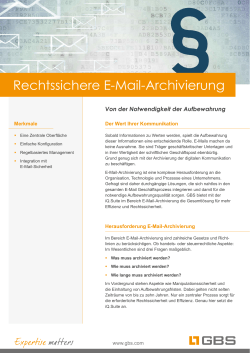 E-Mail-Archivierung