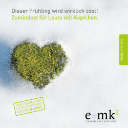 Dieser Fr&uuml;hling wird wirklich cool! Zumindest f&uuml;r Leute mit K&ouml;pfchen.