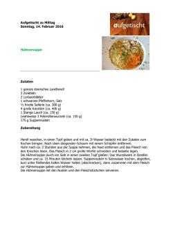 H&uuml;hnersuppe