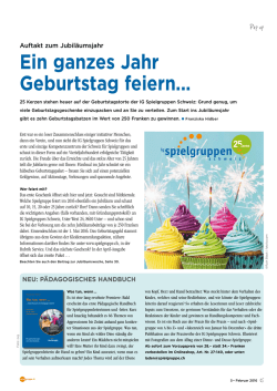 Ein ganzes Jahr Geburtstag feiern