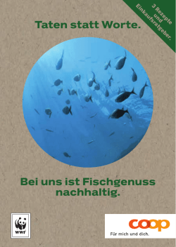 Infobrosch&uuml;re von WWF und Coop