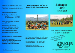 Samstag den 14.05.2016 Rückfahrt: Samstag den 21.05.2016 Was