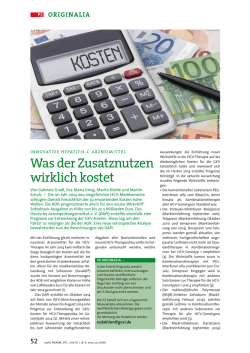 Innovative Hepatitis-C-Arzneimittel: Was der Zusatznutzen