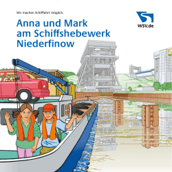 Anna und Mark am Schiffshebewerk Niederfinow - Wasser
