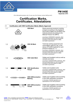 Certification Marks, Certificates, Attestations