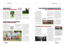 jana wolff &ndash; hole-in-one an loch 2 - Europ&auml;ischer Golfclub Elmpter