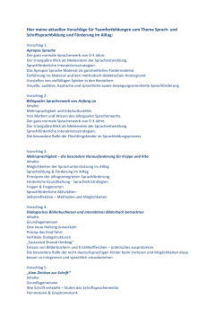 Hier meine aktuellen Vorschl&auml;ge f&uuml;r Teamfortbildungen zum Thema