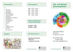 H&ouml;r- und Sprach- Beratungsstelle