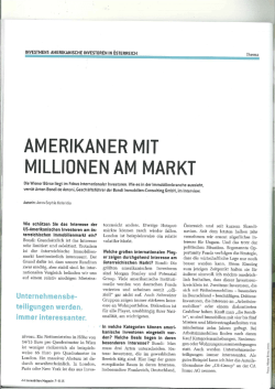 Immobilienmagazin 7_8 2015 -Amerikanische