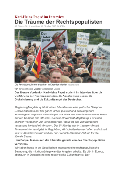 Interview: Die Träume der Rechtspopulisten - Karl