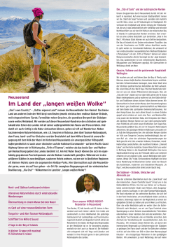 Im Land der &bdquo;langen wei&szlig;en Wolke&ldquo;