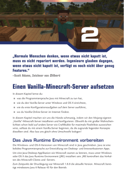 Einen Vanilla-Minecraft-Server aufsetzen