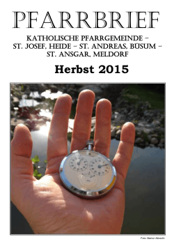 Herbst 2015 - Katholische Pfarrgemeinde St. Josef