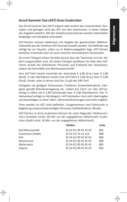 Anruf-Sammel-Taxi (AST) Kreis Euskirchen
