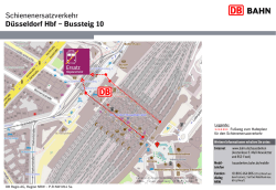 Schienenersatzverkehr Düsseldorf Hbf – Bussteig 10