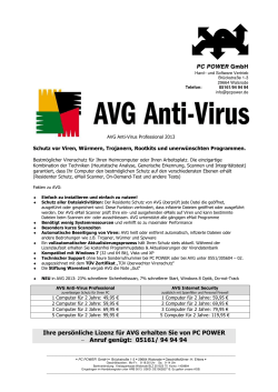 AVG Antivirus Informationen und Preise