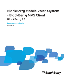 BlackBerry MVS Client