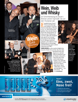 Wein, Weib und Whisky