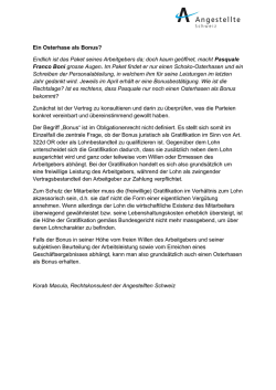 Ein Osterhase als Bonus? Endlich ist das Paket seines Arbeitgebers