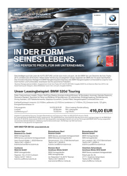 IN DER FORM SEINES LEBENS.