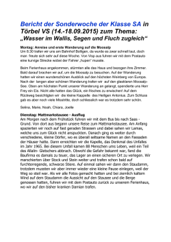 Der Schülerbericht SOWO SA hier - Oberstufenzentrum Eisengasse