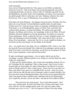 Jesus und die Ehebrecherin Johannes 8,1-11 Liebe - Kirche