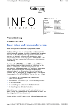 Ideen teilen und voneinander lernen