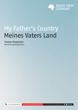Meines Vaters Land - Frankfurter Buchmesse