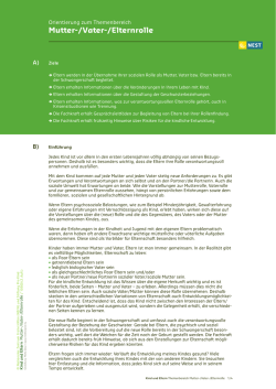 Mutter-/Vater-/Elternrolle - Nationales Zentrum Frühe Hilfen