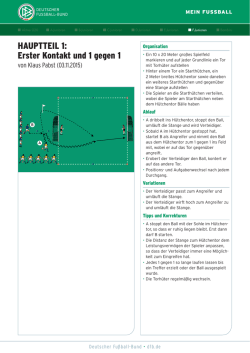 HAUPTTEIL 1: Erster Kontakt und 1 gegen 1