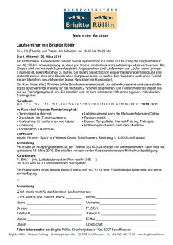 Mein erster Marathon
